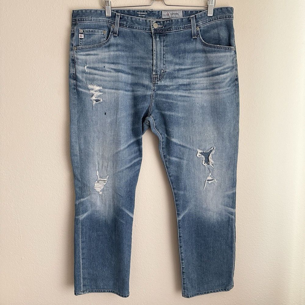 Adriano Goldschmied The Everett Jeans Mens 40 (39x28) Slim Straight Flaws‎